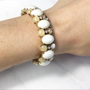 LOFT White/Cream Beaded Bracelet